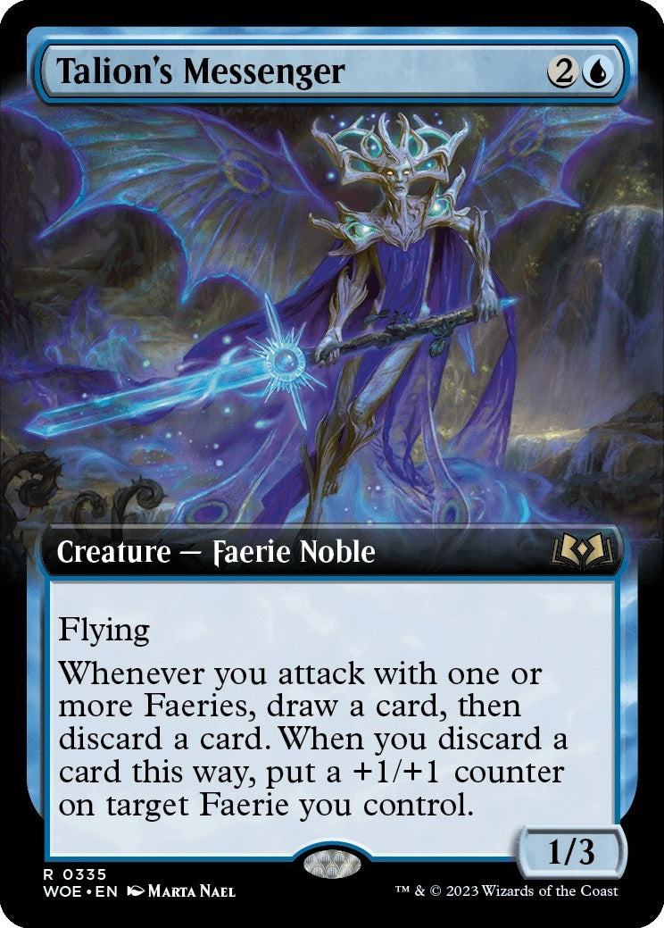 Image for Talion's Messenger (Extended Art) (335) (WOE) - Magic: The Gathering