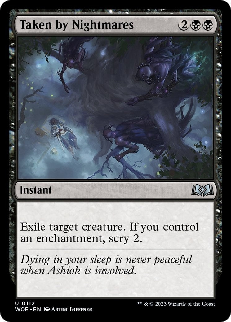 Image for Taken by Nightmares (112) (WOE) - Magic: The Gathering
