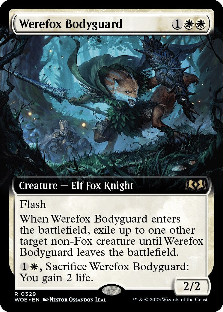 Image for Werefox Bodyguard (Extended Art) (329) (WOE) - Magic: The Gathering