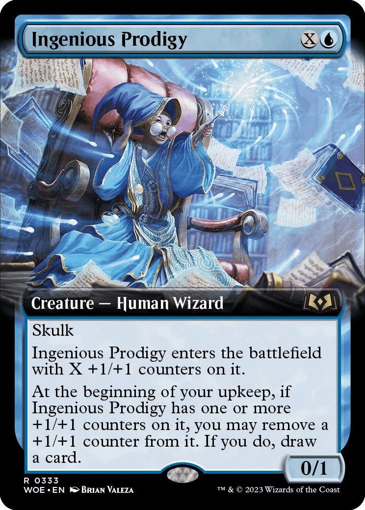 Image for Ingenious Prodigy (Extended Art) (333) (WOE) - Magic: The Gathering