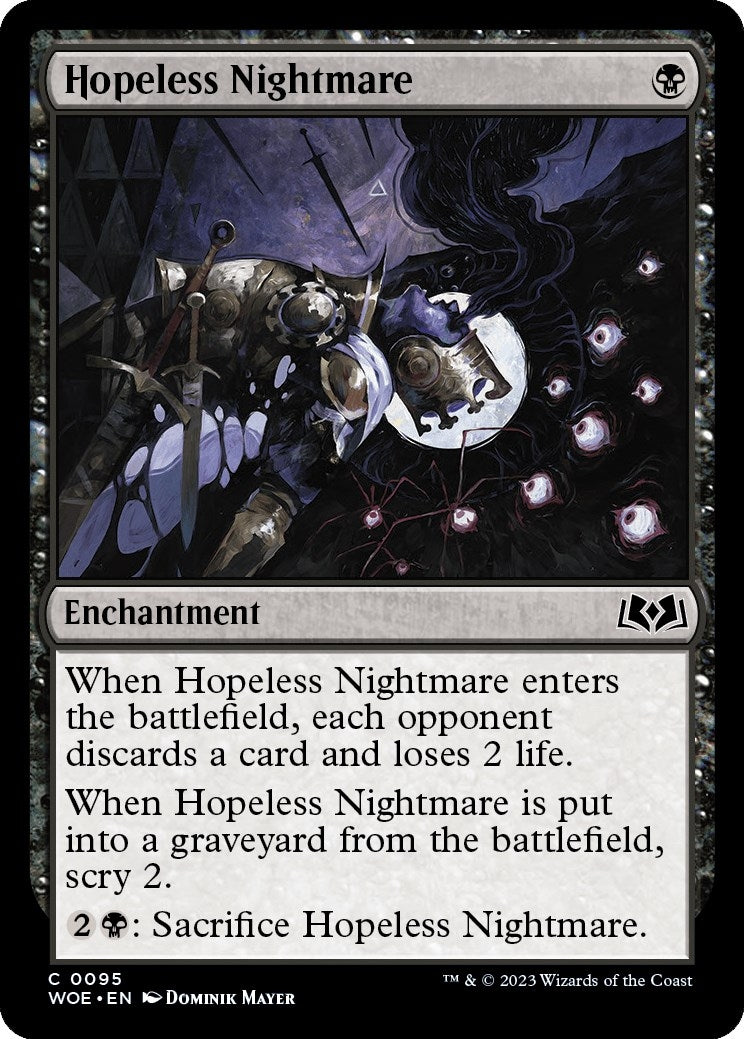 Image for Hopeless Nightmare (95) (WOE) - Magic: The Gathering