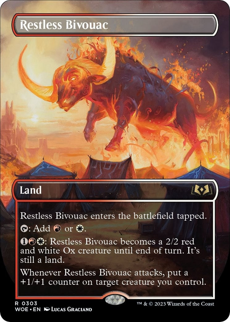 Image for Restless Bivouac (Borderless) (303) (WOE) - Magic: The Gathering