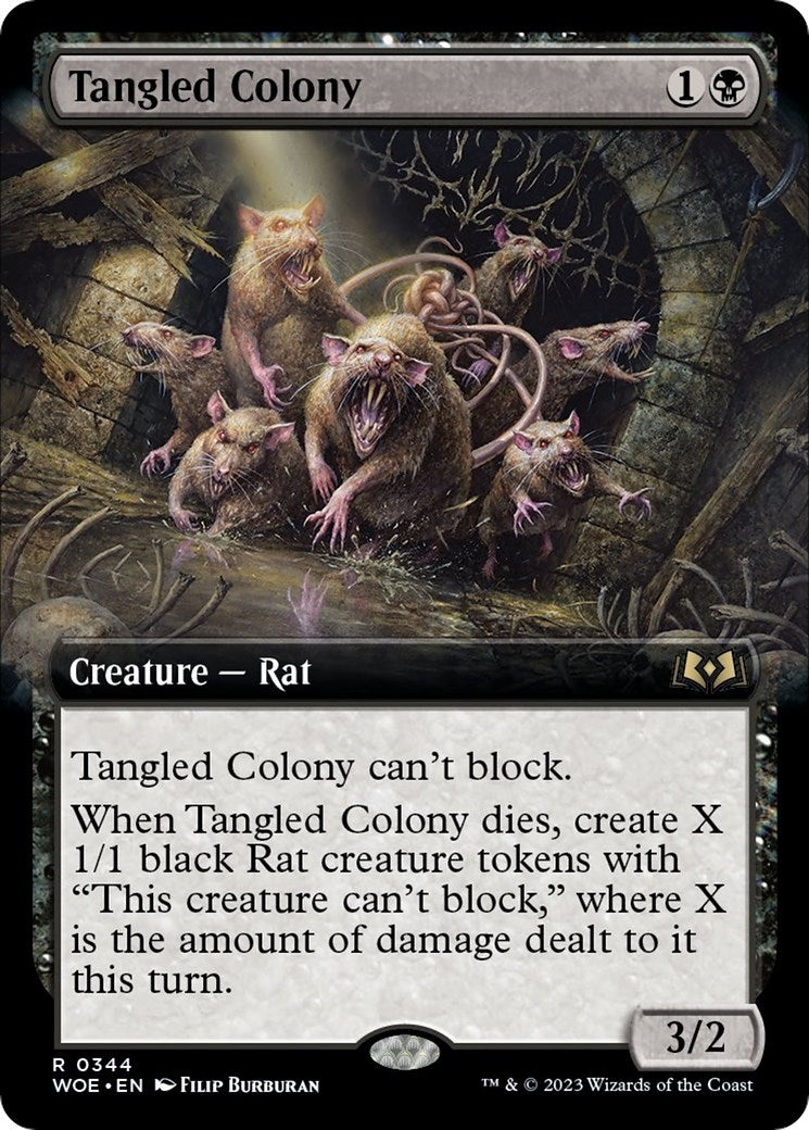 Image for Tangled Colony (Extended Art) (344) (WOE) - Magic: The Gathering