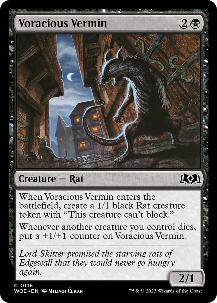 Image for Voracious Vermin (116) (WOE) - Magic: The Gathering