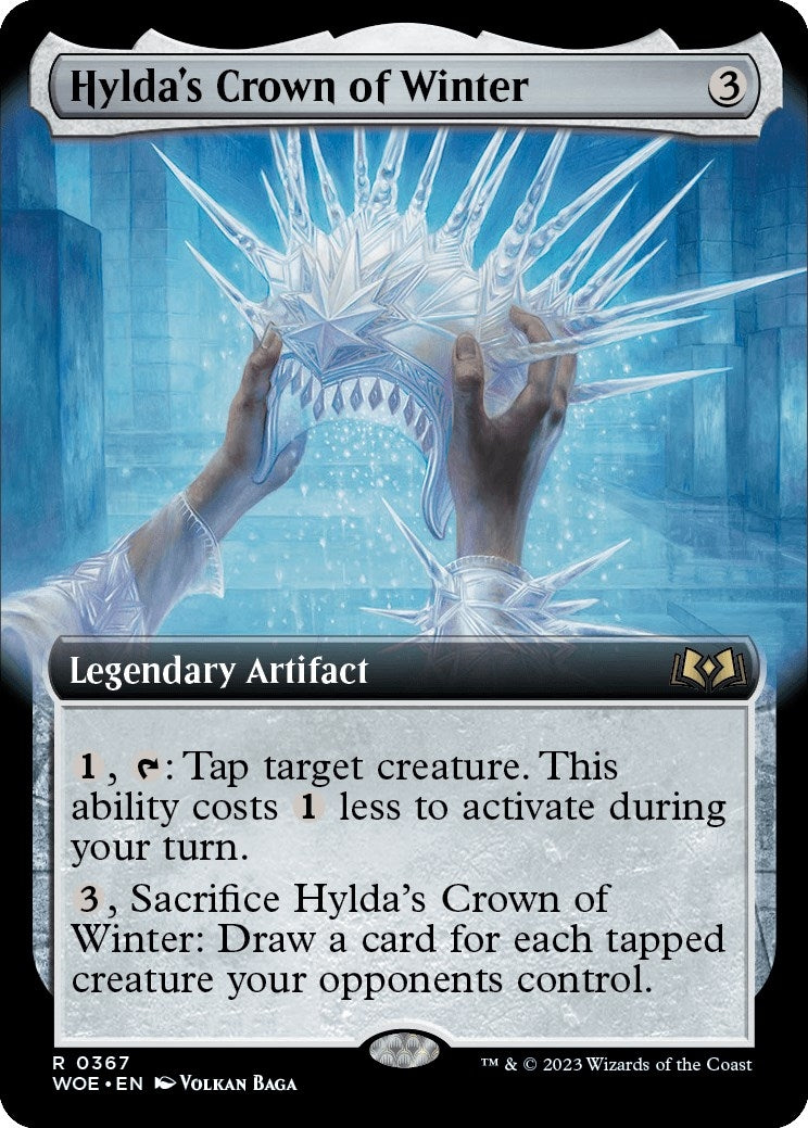 Image for Hylda's Crown of Winter (Extended Art) (367) (WOE) - Magic: The Gathering