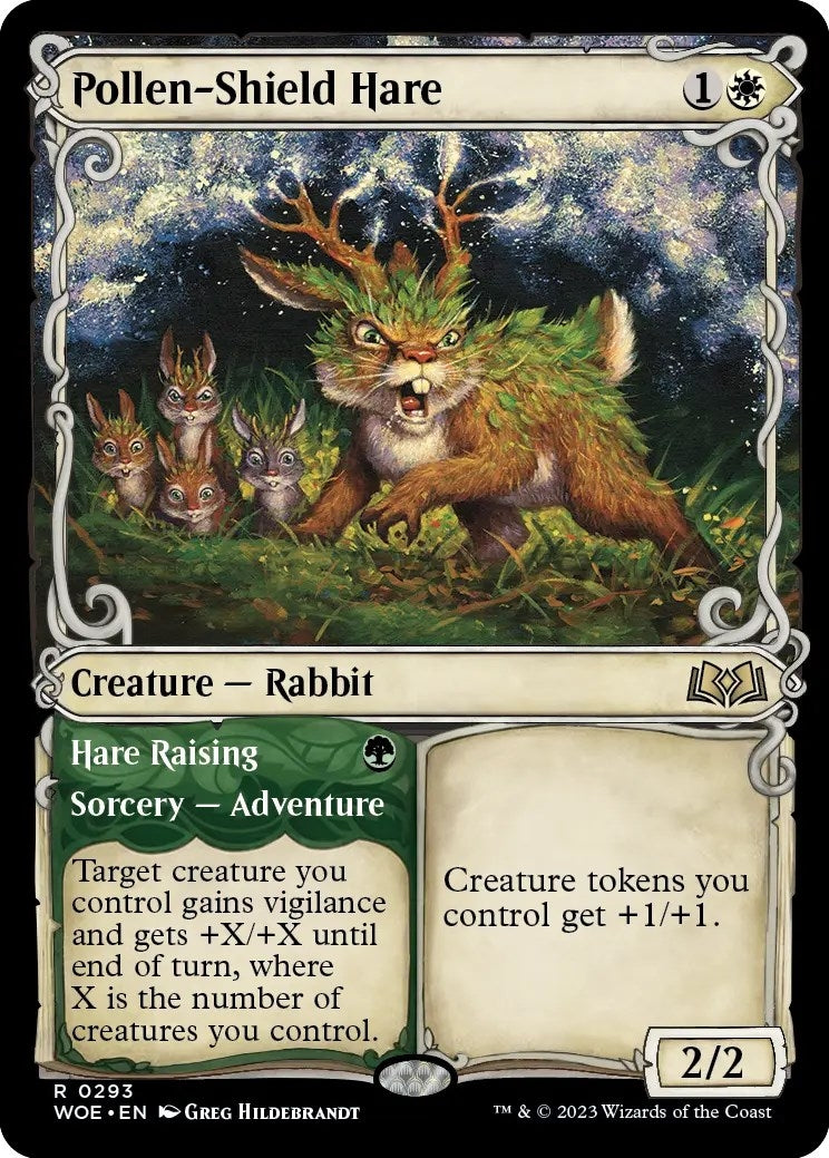 Image for Pollen-Shield Hare (Showcase) (293) (WOE) - Magic: The Gathering