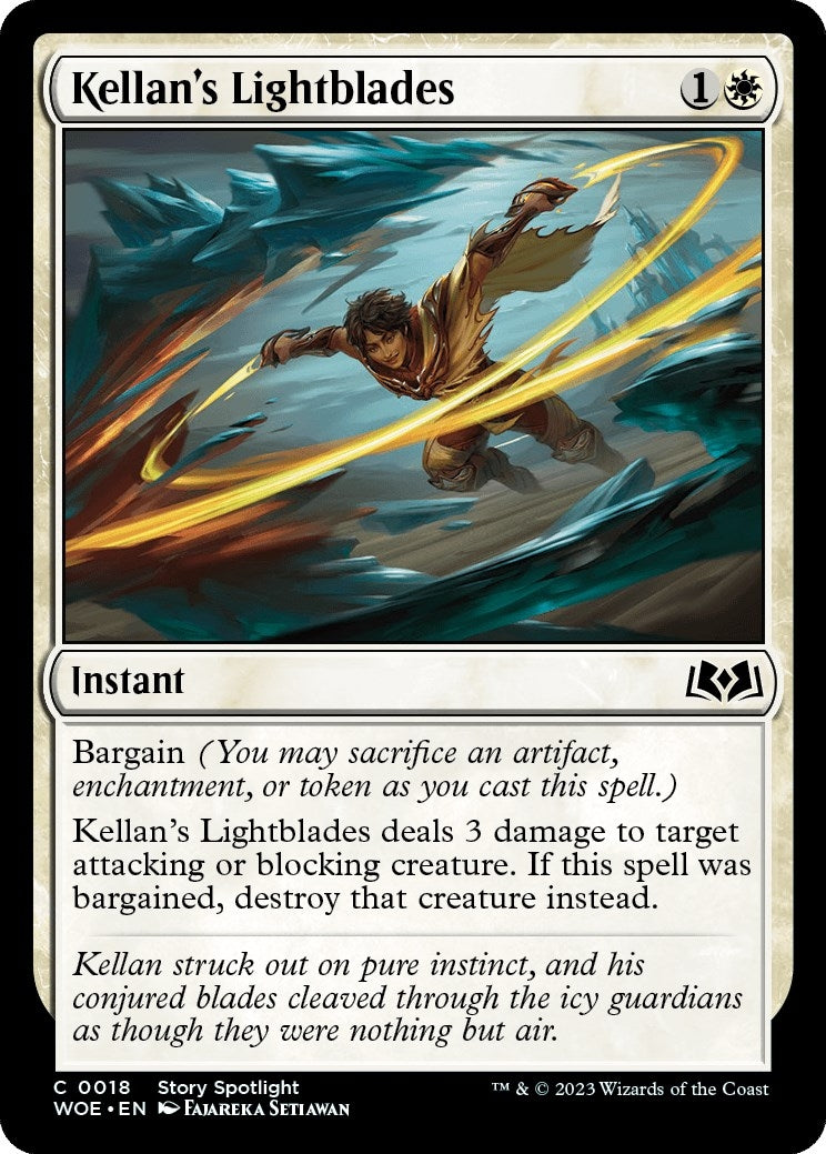 Image for Kellan's Lightblades (18) (WOE) - Magic: The Gathering