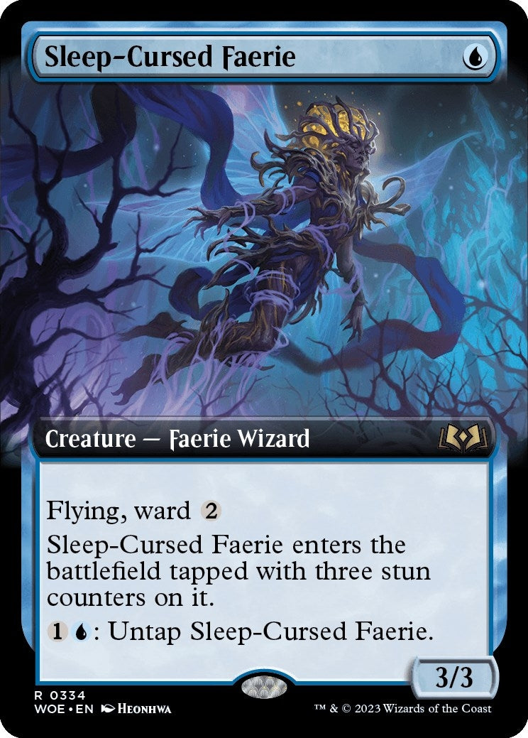 Image for Sleep-Cursed Faerie (Extended Art) (334) (WOE) - Magic: The Gathering