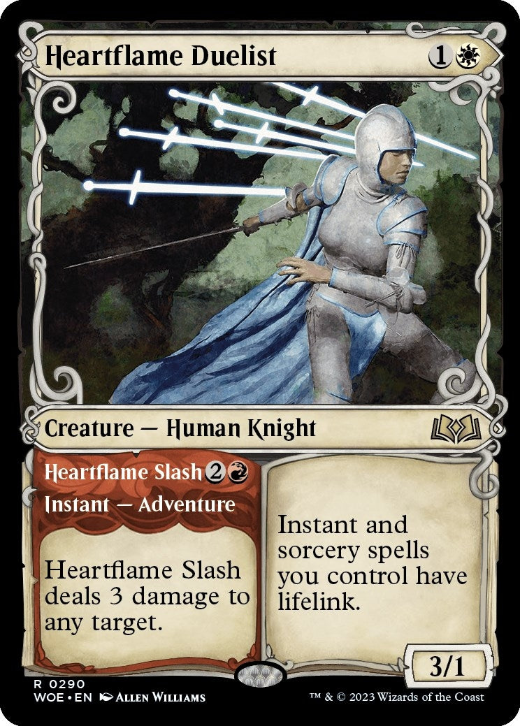 Image for Heartflame Duelist (Showcase) (290) (WOE) - Magic: The Gathering