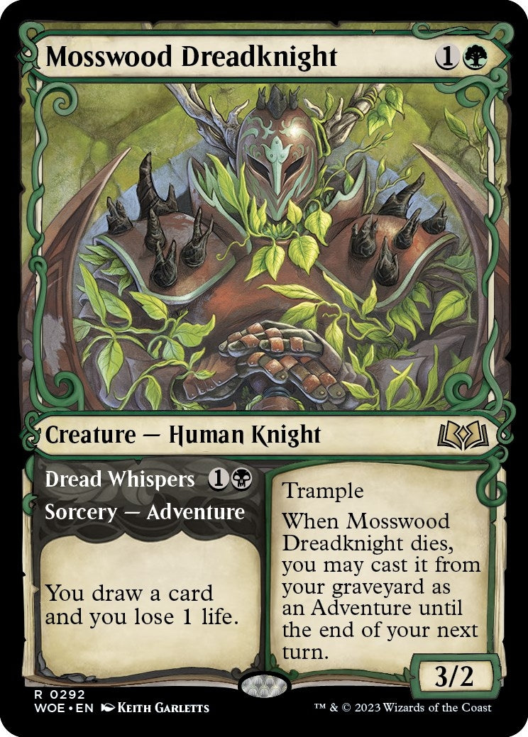 Image for Mosswood Dreadknight (Showcase) (292) (WOE) - Magic: The Gathering