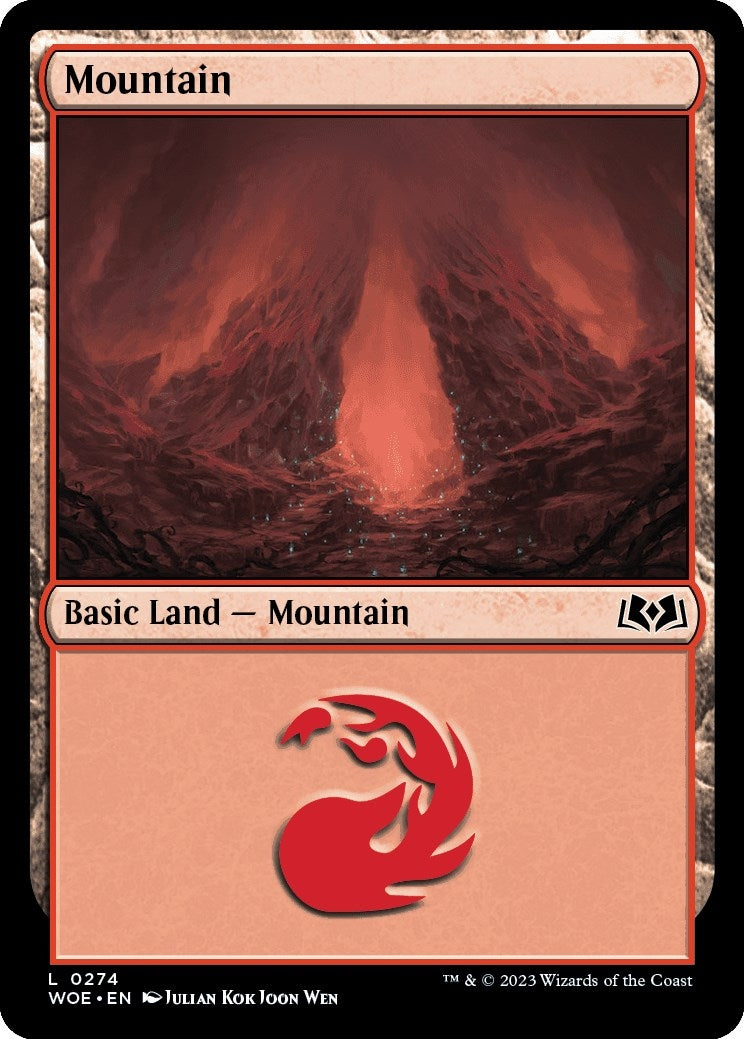 Image for Mountain (0274) (274) (WOE) - Magic: The Gathering