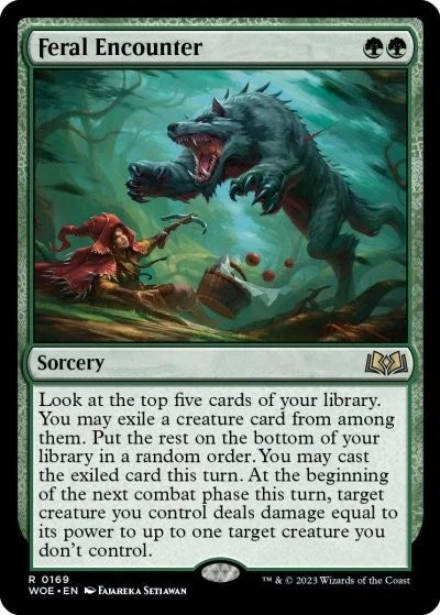 Image for Feral Encounter (169) (WOE) - Magic: The Gathering