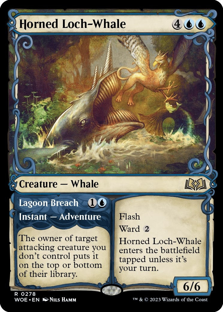 Image for Horned Loch-Whale (Showcase) (278) (WOE) - Magic: The Gathering