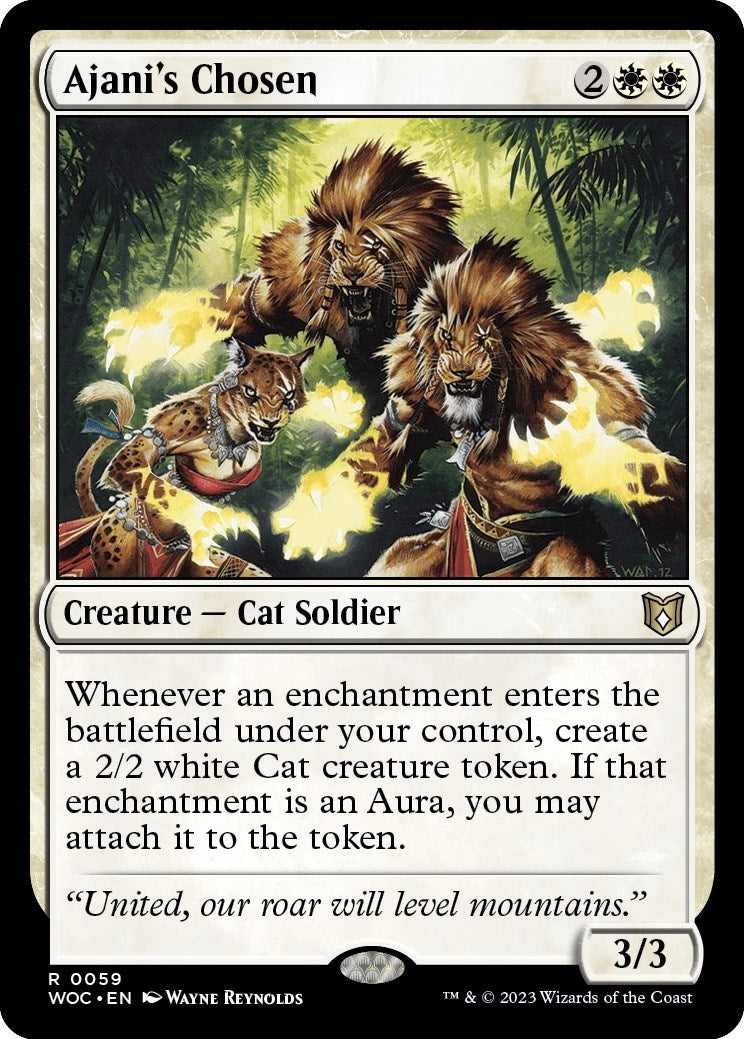 Image for Ajani's Chosen (59) (WOC) - Magic: The Gathering