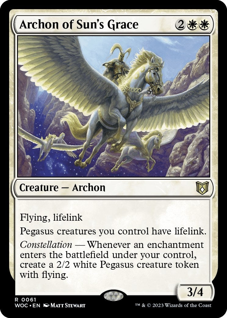 Image for Archon of Sun's Grace (61) (WOC) - Magic: The Gathering