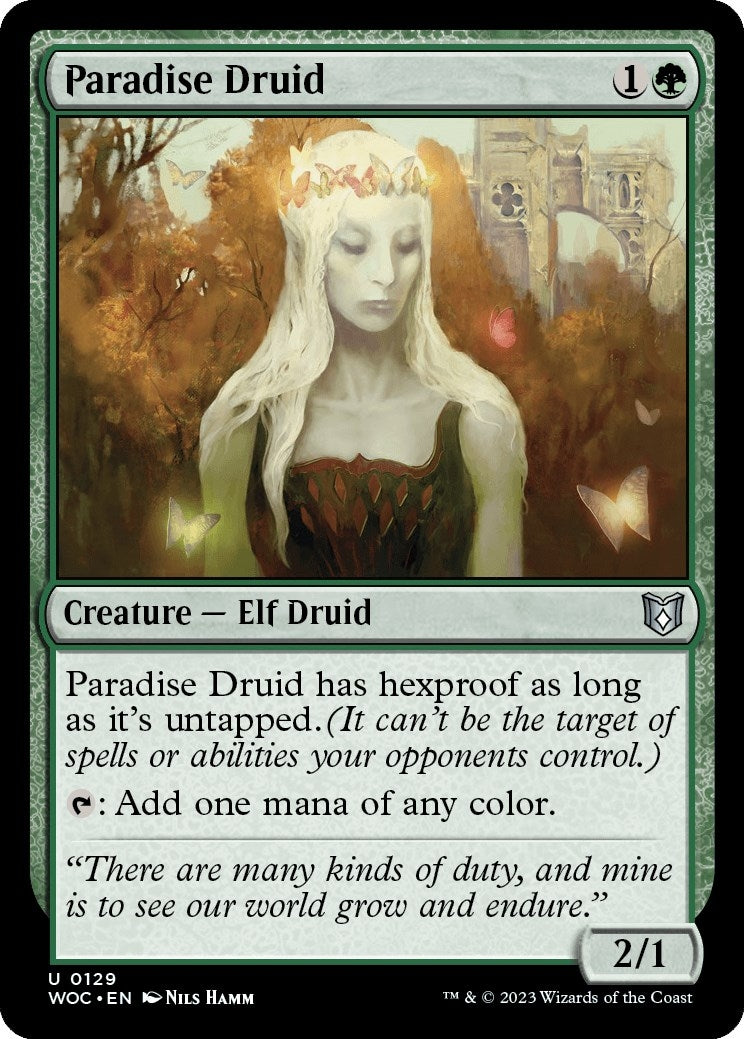 Image for Paradise Druid (129) (WOC) - Magic: The Gathering