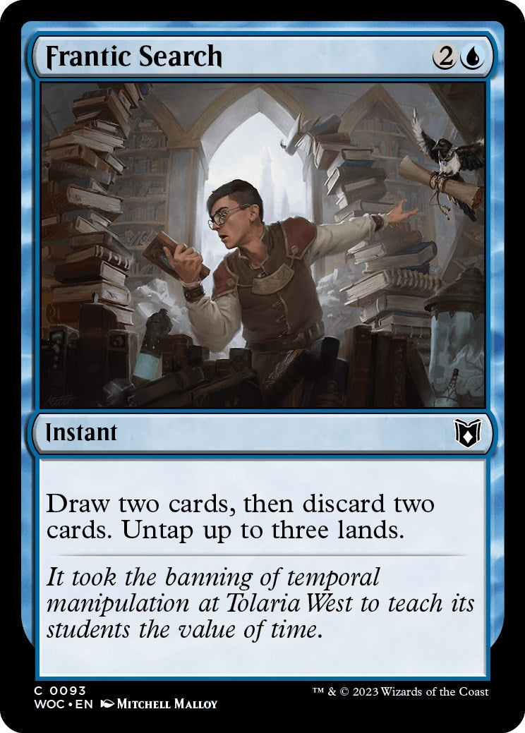 Image for Frantic Search (93) (WOC) - Magic: The Gathering