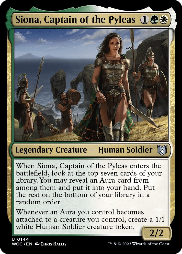 Image for Siona, Captain of the Pyleas (144) (WOC) - Magic: The Gathering