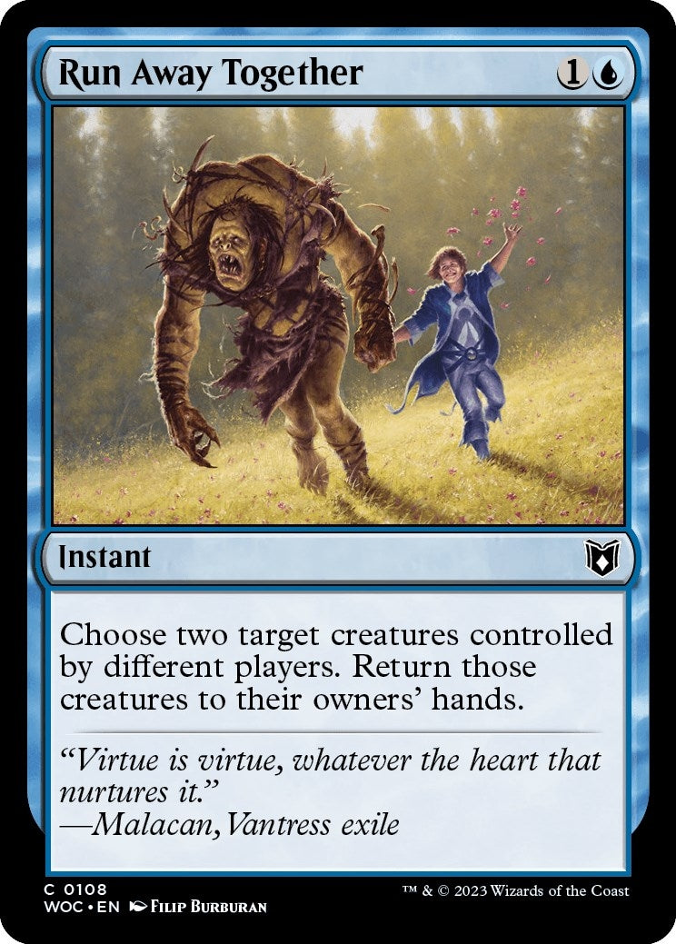 Image for Run Away Together (108) (WOC) - Magic: The Gathering
