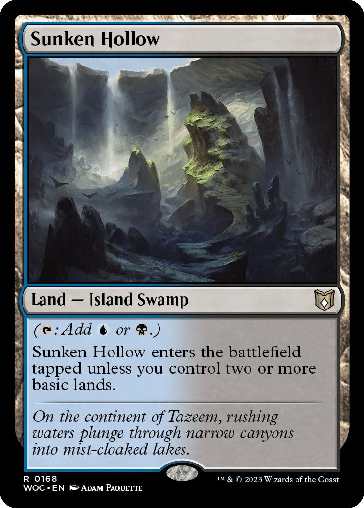 Image for Sunken Hollow (168) (WOC) - Magic: The Gathering