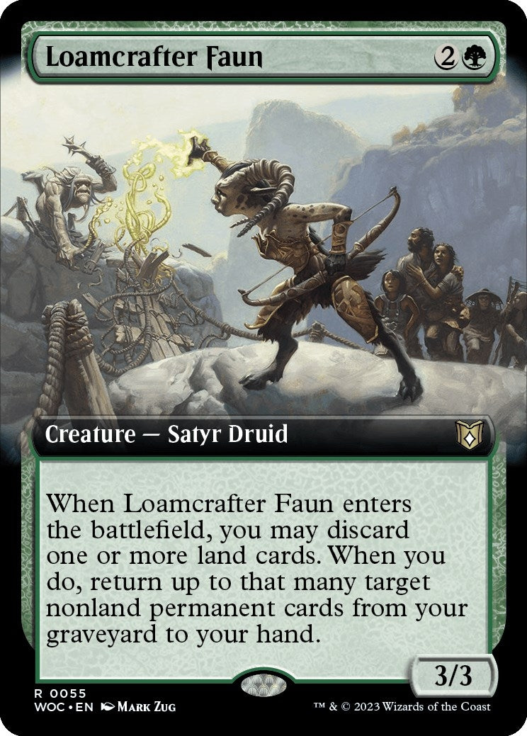 Image for Loamcrafter Faun (Extended Art) (55) (WOC) - Magic: The Gathering
