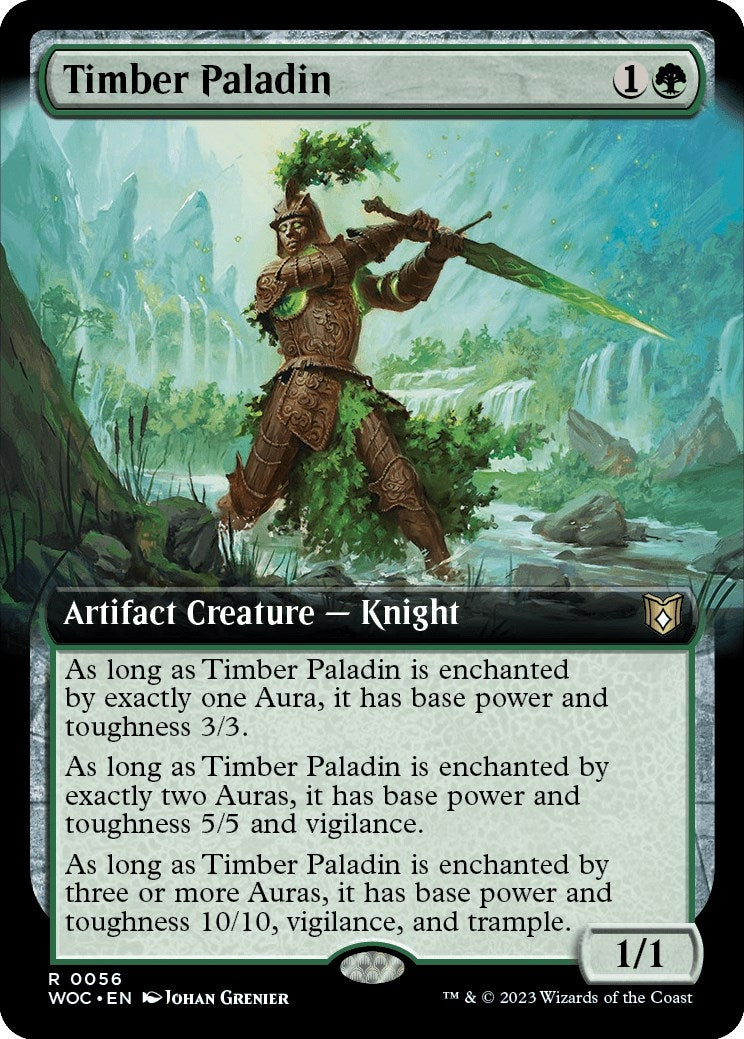 Image for Timber Paladin (Extended Art) (56) (WOC) - Magic: The Gathering