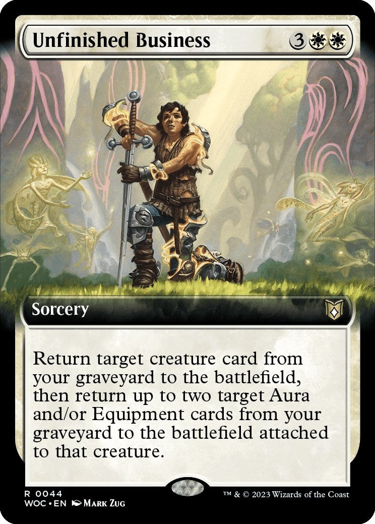 Image for Unfinished Business (Extended Art) (44) (WOC) - Magic: The Gathering