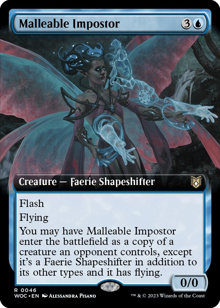 Image for Malleable Impostor (Extended Art) (46) (WOC) - Magic: The Gathering