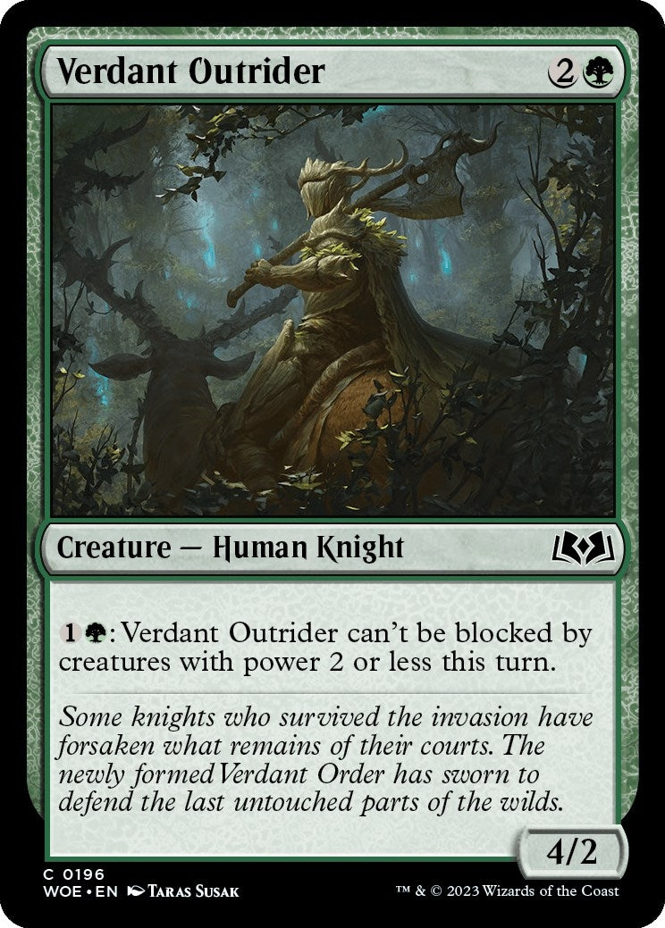 Image for Verdant Outrider (196) (WOE) - Magic: The Gathering
