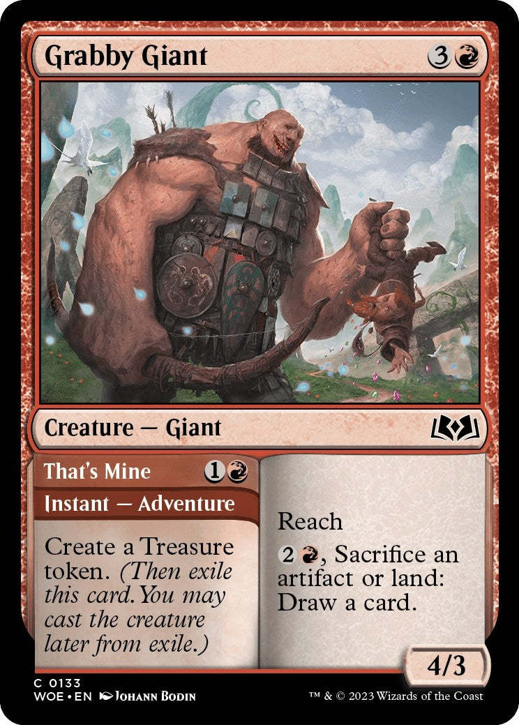 Image for Grabby Giant (133) (WOE) - Magic: The Gathering