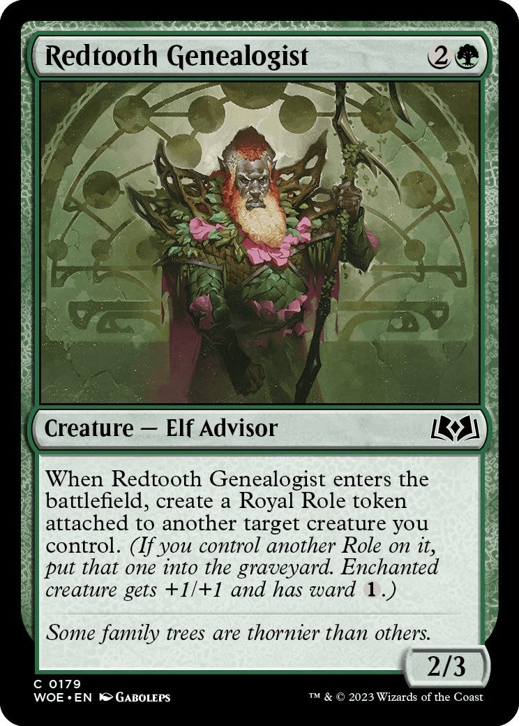 Image for Redtooth Genealogist (179) (WOE) - Magic: The Gathering