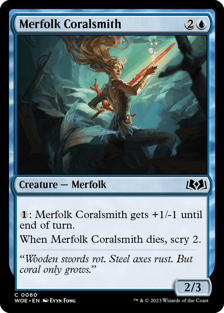 Image for Merfolk Coralsmith (60) (WOE) - Magic: The Gathering