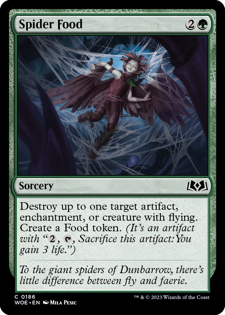 Image for Spider Food (186) (WOE) - Magic: The Gathering