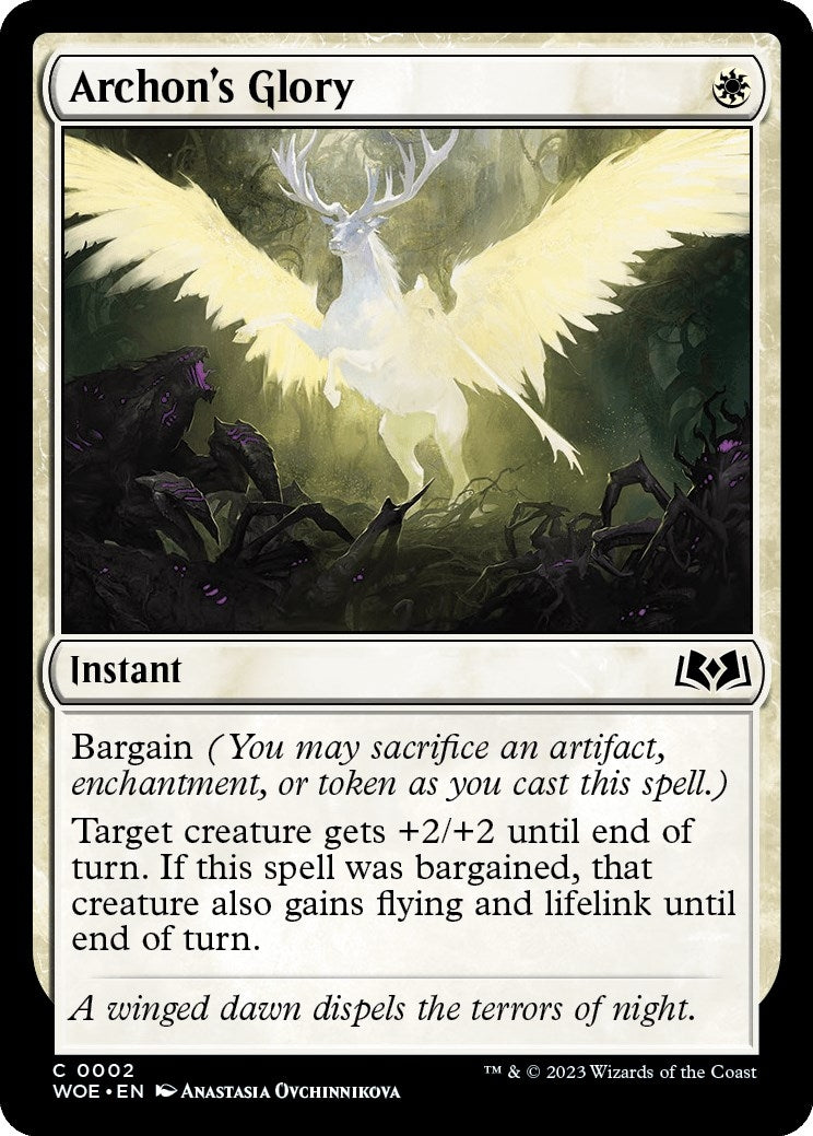 Image for Archon's Glory (2) (WOE) - Magic: The Gathering