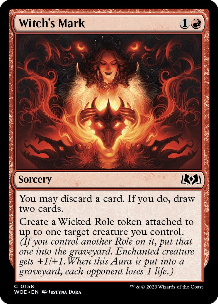 Image for Witch's Mark (158) (WOE) - Magic: The Gathering