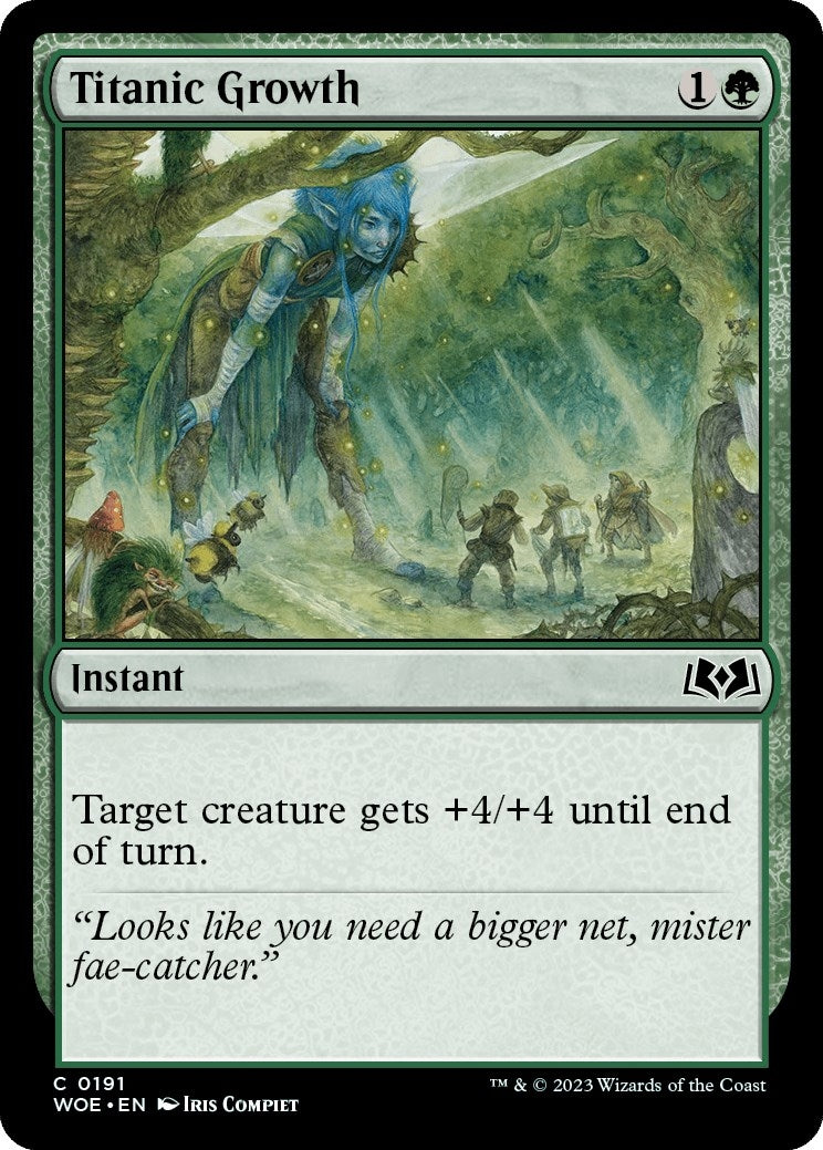 Image for Titanic Growth (191) (WOE) - Magic: The Gathering