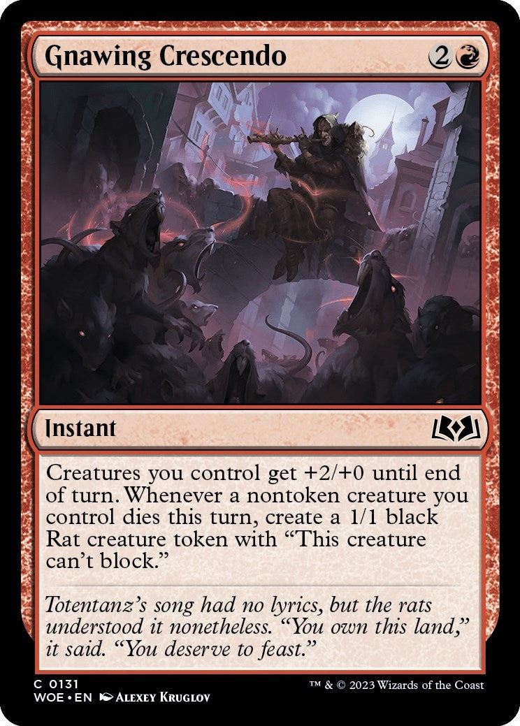 Image for Gnawing Crescendo (131) (WOE) - Magic: The Gathering