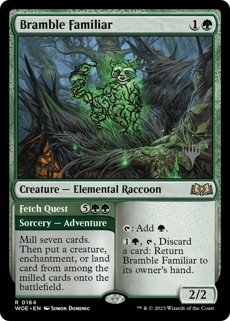 Image for Bramble Familiar (164) (PPWOE) - Magic: The Gathering