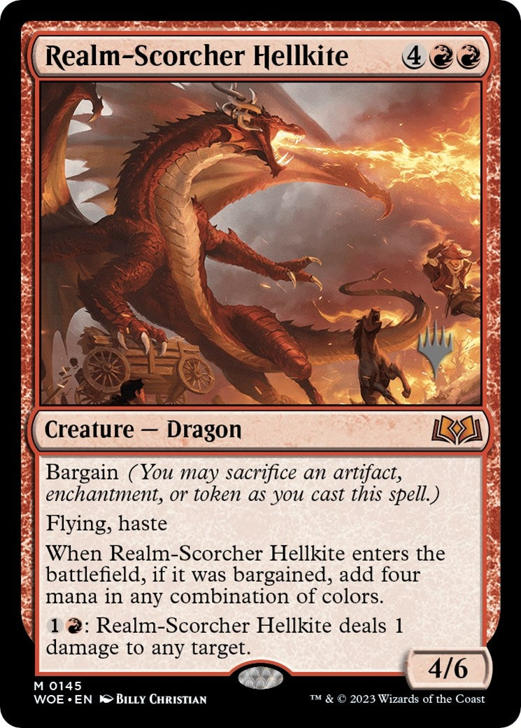 Image for Realm-Scorcher Hellkite (145) (PPWOE) - Magic: The Gathering