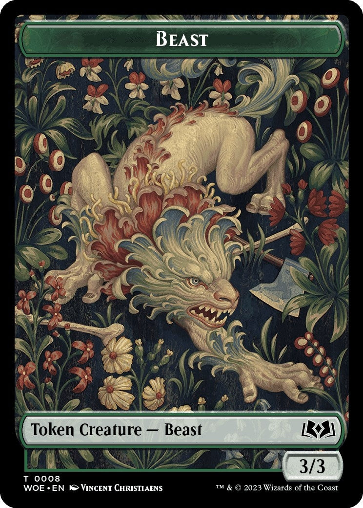 Image for Beast // Food (0010) Double-Sided Token (8 // 10) (WOE) - Magic: The Gathering