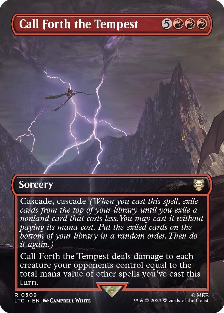 Image for Call Forth the Tempest (Borderless) (509) (LTC) - Magic: The Gathering