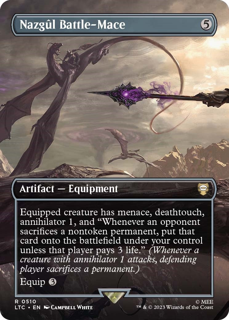 Image for Nazgul Battle-Mace (Borderless) (510) (LTC) - Magic: The Gathering