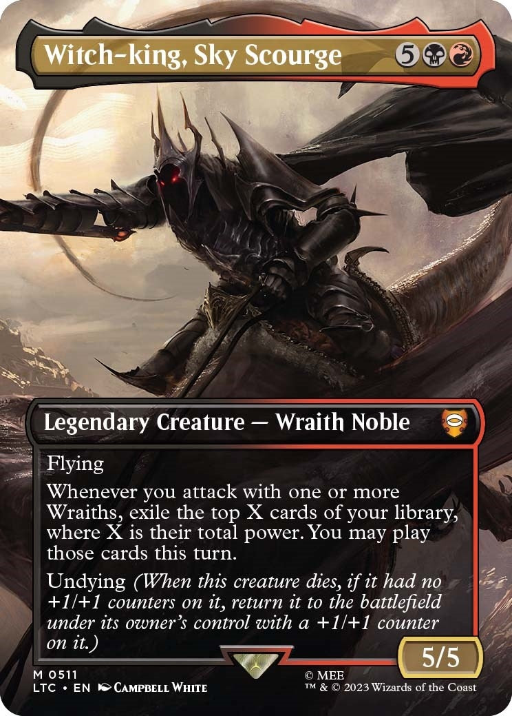 Image for Witch-king, Sky Scourge (Borderless) (511) (LTC) - Magic: The Gathering