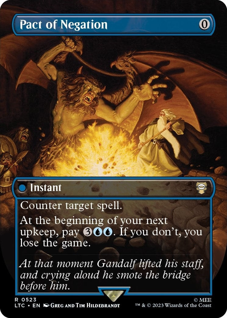 Image for Pact of Negation (Borderless) (523) (LTC) - Magic: The Gathering
