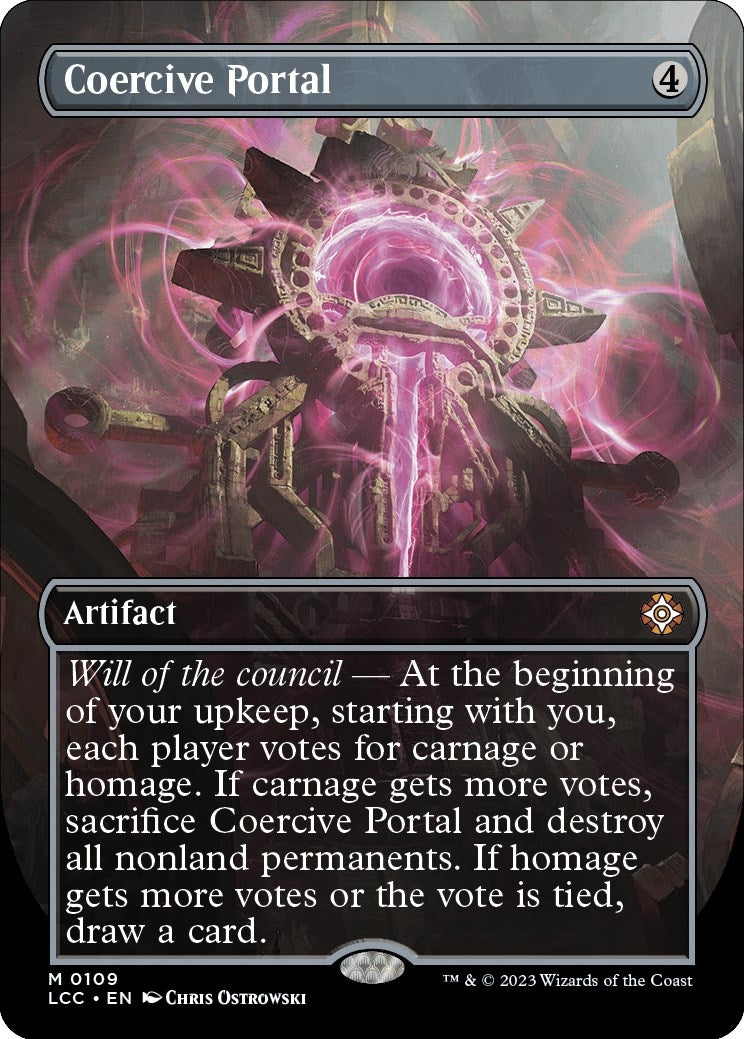 Image for Coercive Portal (Borderless) (109) (LCC) - Magic: The Gathering