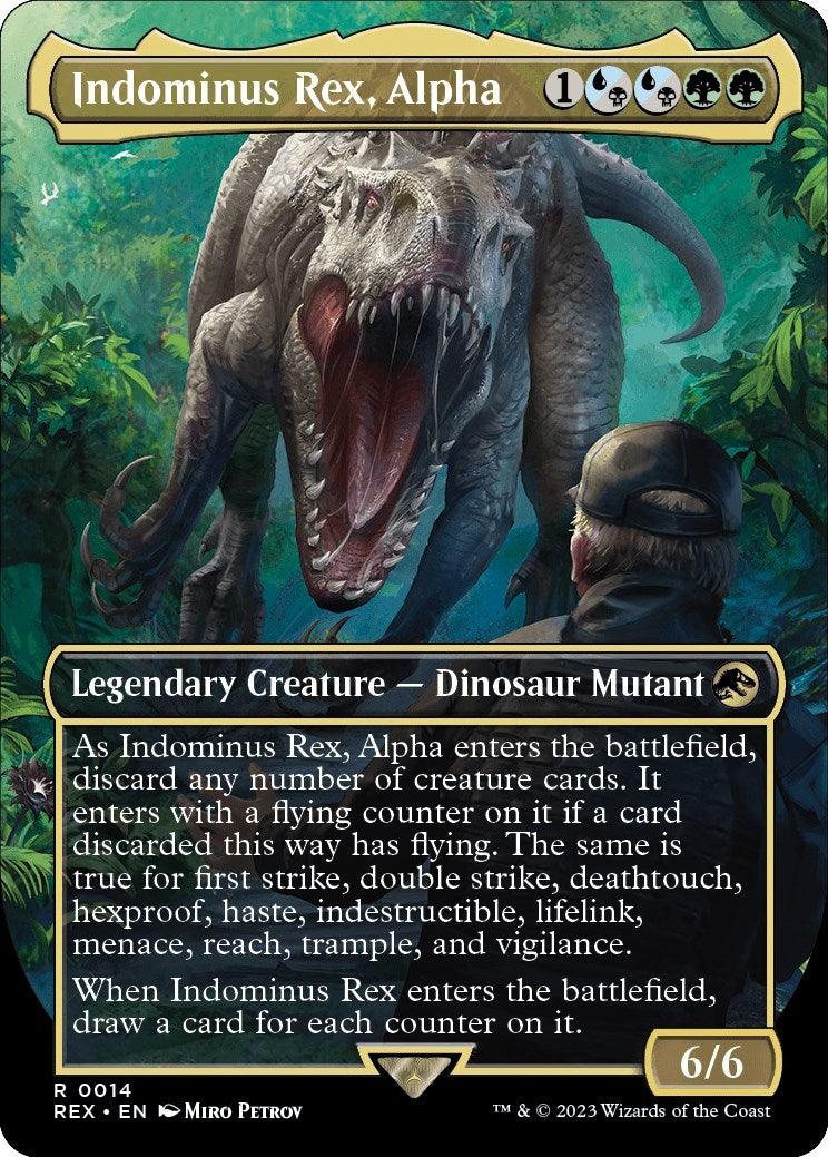 Image for Indominus Rex, Alpha (Borderless) (14) (REX) - Magic: The Gathering
