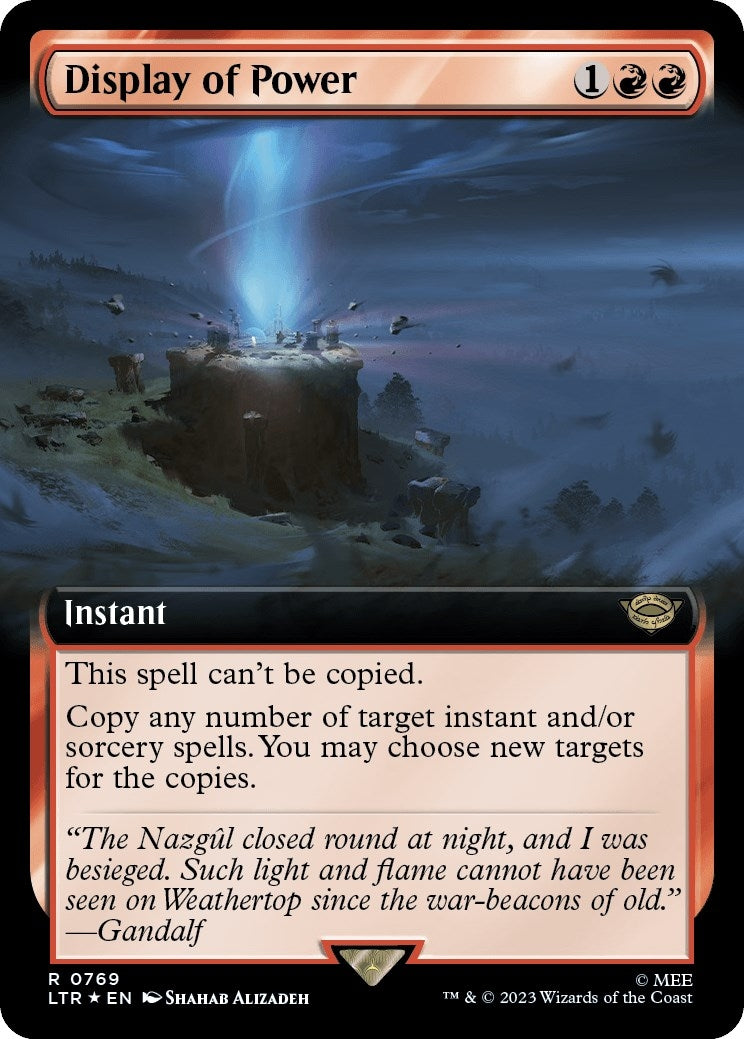 Image for Display of Power (Extended Art) (Surge Foil) (769) (LTR) - Magic: The Gathering