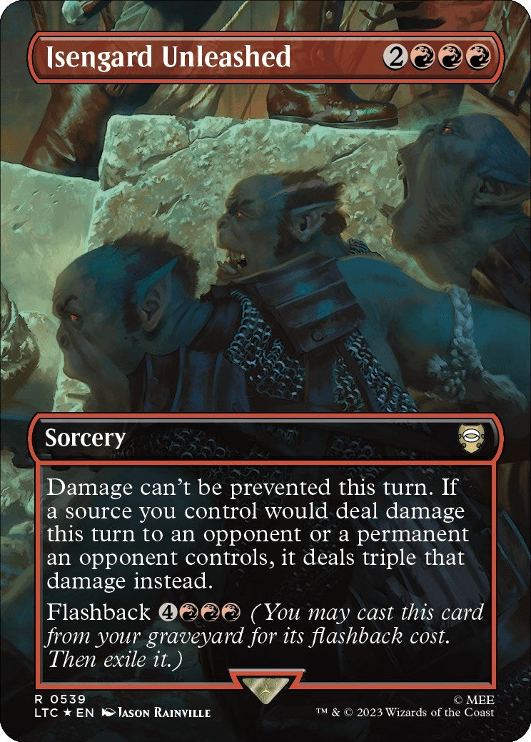 Image for Isengard Unleashed (Borderless) (Surge Foil) (539) (LTC) - Magic: The Gathering