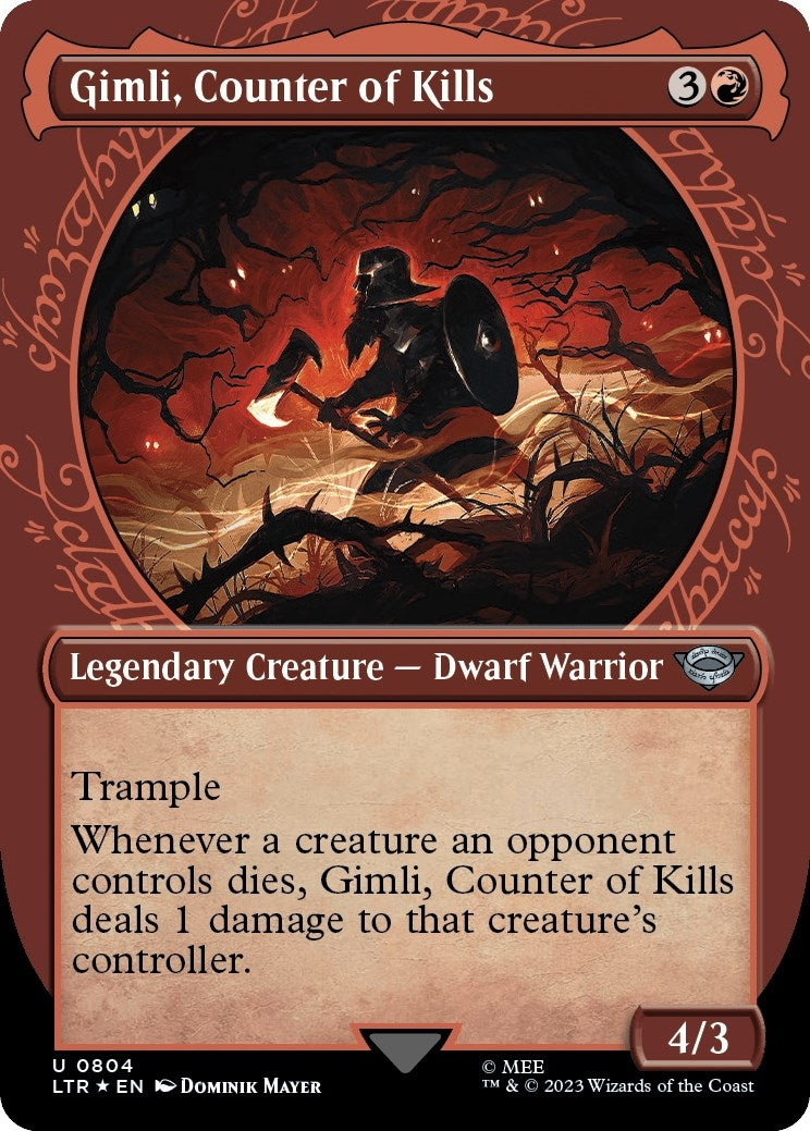 Image for Gimli, Counter of Kills (Showcase) (Surge Foil) (804) (LTR) - Magic: The Gathering