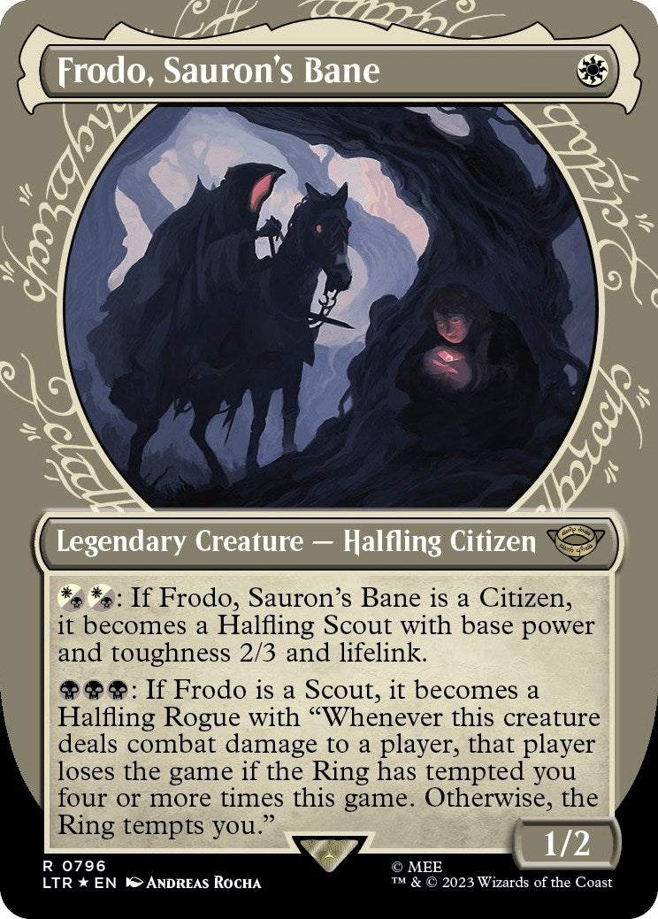 Image for Frodo, Sauron's Bane (Showcase) (Surge Foil) (796) (LTR) - Magic: The Gathering